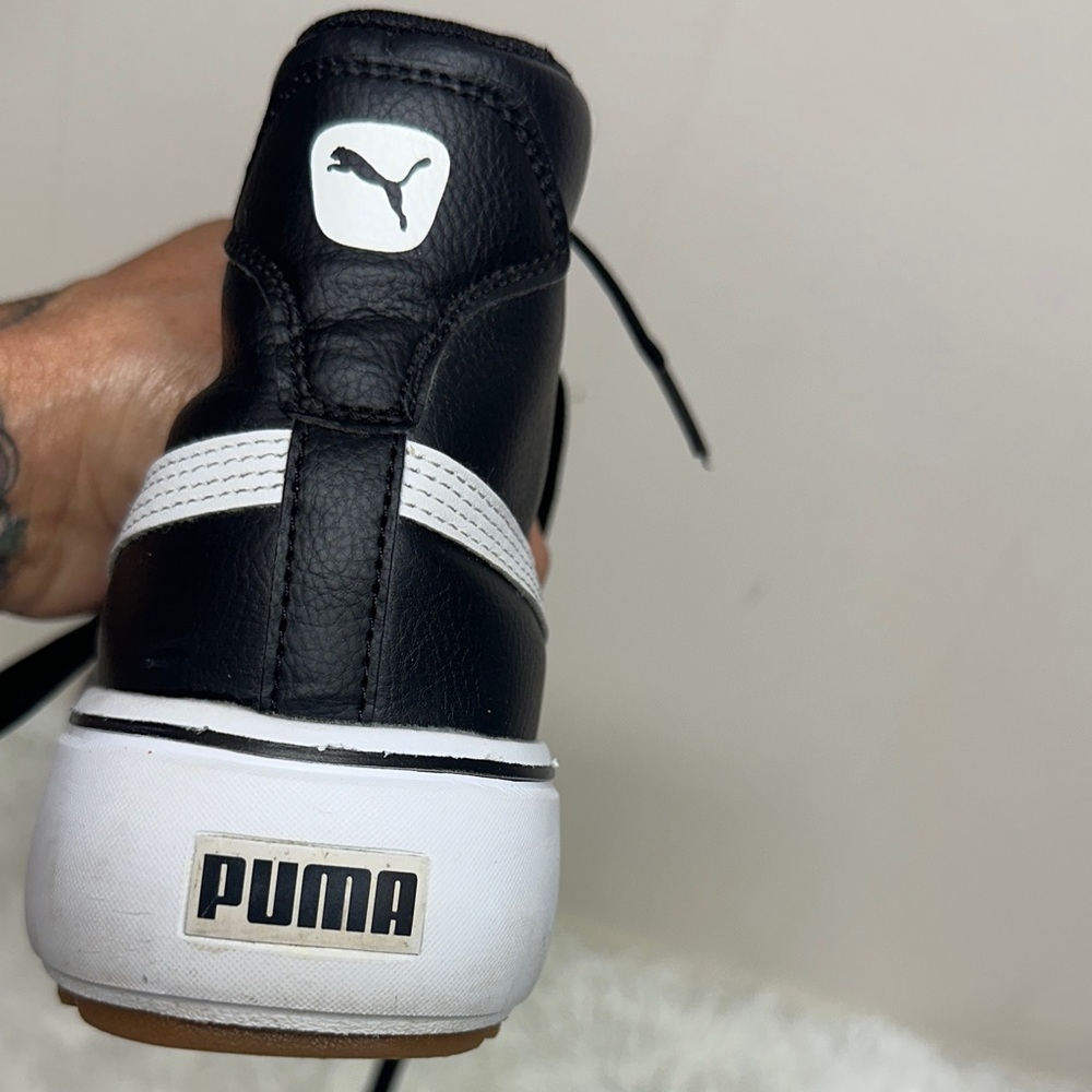 PUMA Kaia Leather high top platform sneaker Excellent Condition Sz8 - Picture 4 of 14